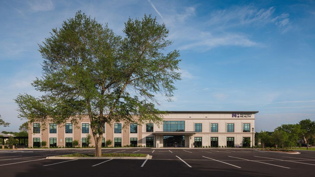 The office building that houses the Olive Sprigs Burlington office